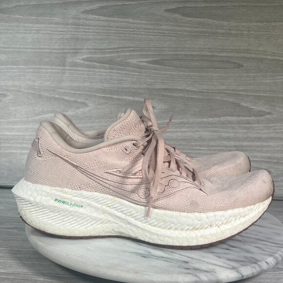 Saucony Triumph RFG Womens 9 Running Shoes Lotus Pink Foam Athletic Sneakers - Picture 3 of 15